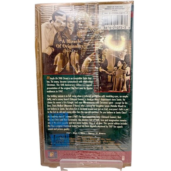 Miracle On 34th Street 50th Anniversary Digitally THX Mastered VHS Sealed New - Picture 4 of 5